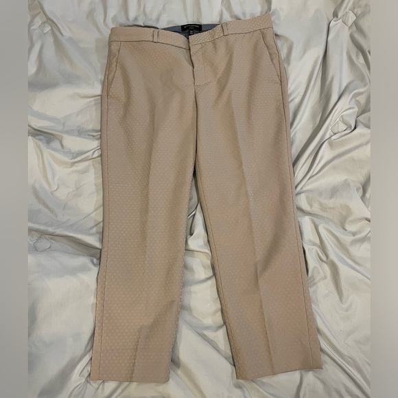 Banana Republic Hampton Fit Beige Trousers Pants Women’s 12P - Picture 1 of 6